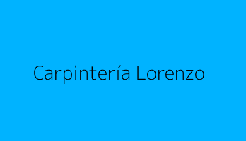 Carpintería Lorenzo